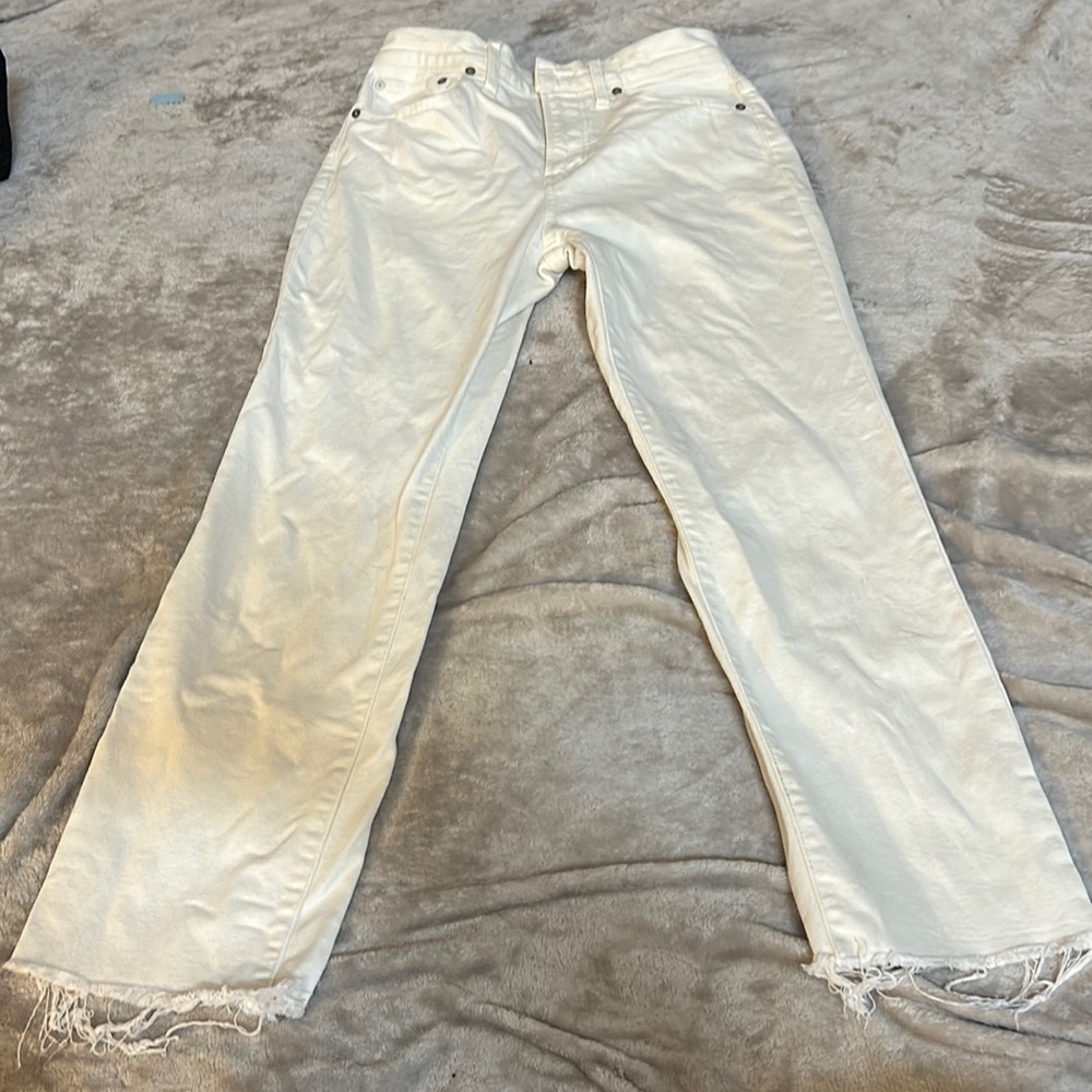 Madewell perfect vintage jean in white